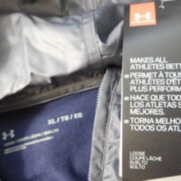 Under Armour Hooded Track Jacket Men's XL NEW - Picture 4 of 7